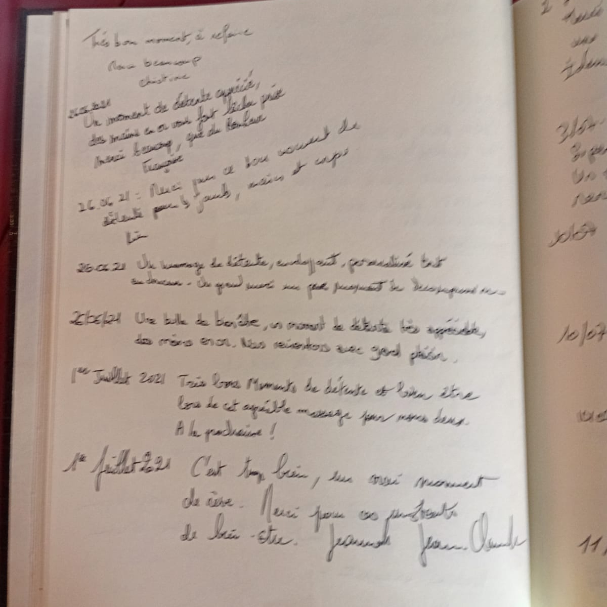 Page du livre d'or 3