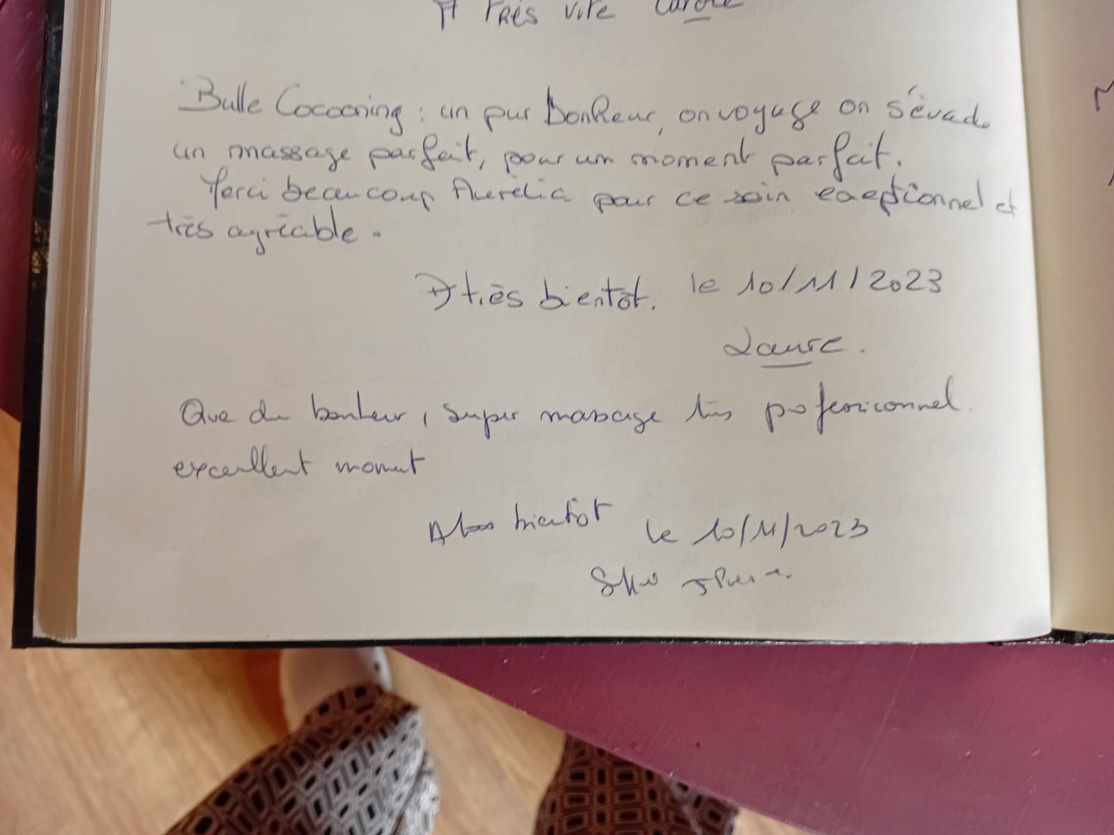 Page du livre d'or 8